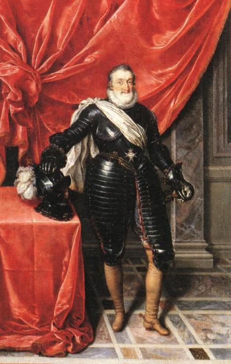 POURBUS, Frans the Younger Henry IV, King of France in Armour F oil painting picture